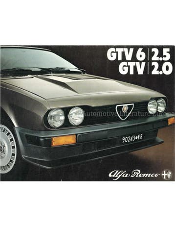 1980 ALFA ROMEO GTV BROCHURE ENGELS, Nieuw, Alfa Romeo, Author