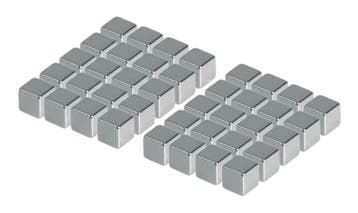 Set van 216 sterke magneetjes (zilver, kubus: 5x5x5 mm), Ophalen of Verzenden, Nieuw