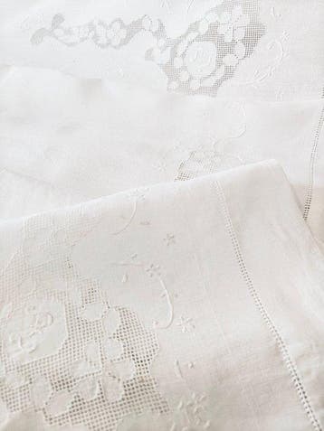 Laken (3) - 232 cm - 250 cm - Siciliaanse Sfilato
