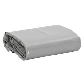 vidaXL Dekzeil 650 g/m² 5x6 m grijs, Verzenden, Nieuw
