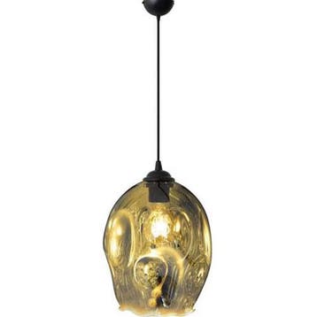 LED Hanglamp - Meteorum XL - Ovaal - Chroom Glas - E27, Huis en Inrichting, Lampen | Hanglampen, Ophalen of Verzenden, Nieuw, Glas