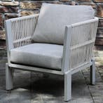 Veneto lounge tuinstoel latte zand aluminium rope, Ophalen of Verzenden, Nieuw, Aluminium