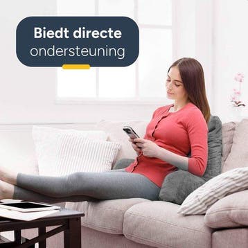 2dekans | Leeskussen - Voor in bed - Met 3 opbergvakken -, Ophalen of Verzenden, Zo goed als nieuw, Grijs