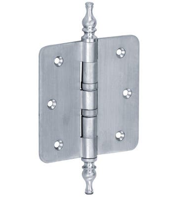 Kogellagerscharnier 76x76 ronde hoek vaas mat chroom, Verzenden, Nieuw