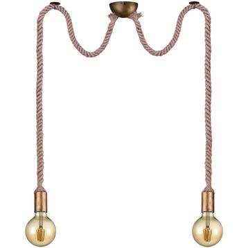 LED Hanglamp - Hangverlichting - Trion Robin - E27 Fitting -, Huis en Inrichting, Ophalen of Verzenden, Nieuw, Metaal, Overige fittingen