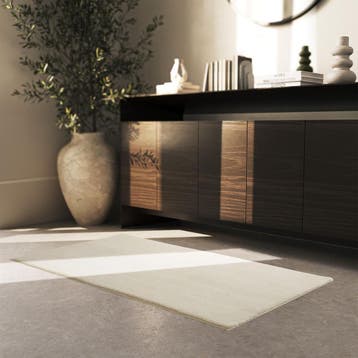 Kortpolig vloerkleed Soft Zone - 80 x 150 cm, beige, Verzenden, Nieuw