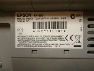 EPSON FX890 USB Matrix Printer - 18 Pin USB & Parallel -, Ophalen of Verzenden, Gebruikt, OKI