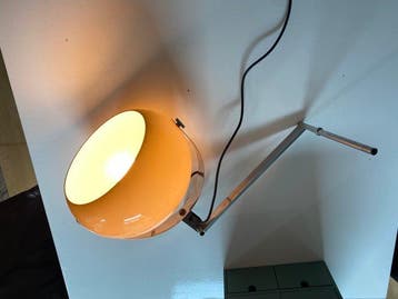 Lamp - Glas, Metaal - Vintage Dijkstra – Wall lamp 1970s
