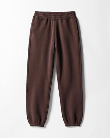 HEMA Herenbroek Carlson regular fit sweatstof donkerbruin, Kleding | Heren, Verzenden, Nieuw