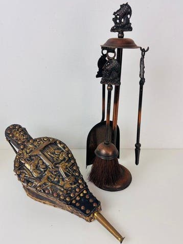 Schouw - 1930-1940 - Haardstel met blaasbalg