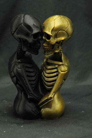 Beeld, 3D Printed Gothic Sculpture - Eternal Embrace, Antiek en Kunst