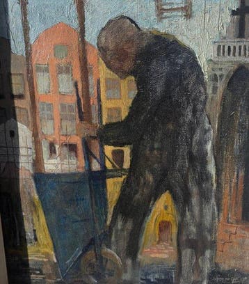 Johann van Dijk (XX) - Rotterdam vuilnisman