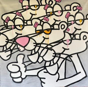 Freda People - Pink Panther XL, Antiek en Kunst