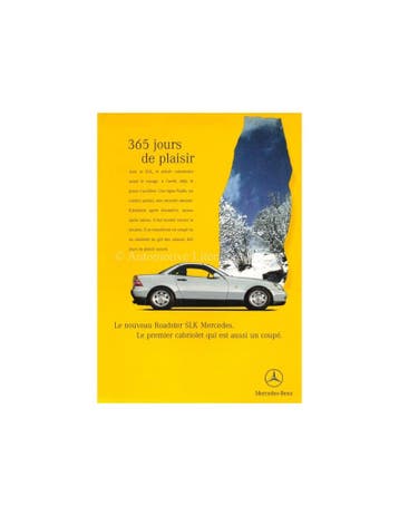 1996 MERCEDES BENZ SLK BROCHURE FRANS, Nieuw, Author