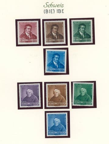 Zwitserland 1940/1948 - postfrisse collectie Internationaal, Gestempeld
