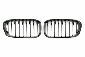 Hoogglans zwarte grillen passend voor BMW 1 serie F20 LCI..., Auto-onderdelen, Verzenden, Nieuw