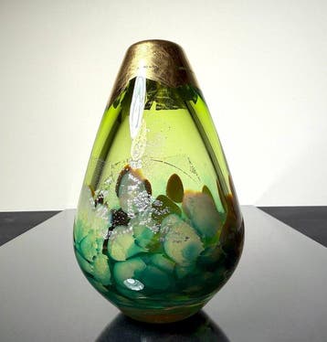 Maxence Parot - Vaas - Unieke vaas in kleuren goud en zilver