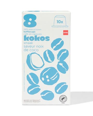 HEMA Koffiecapsules kokos - 10 stuks 3 voor 8.99, Verzenden, Nieuw