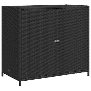 Kussenbox Poly Rattan Zwart | Laatste Stuk! - 41% Korting, Ophalen of Verzenden, Zo goed als nieuw, Overige materialen, Overige typen