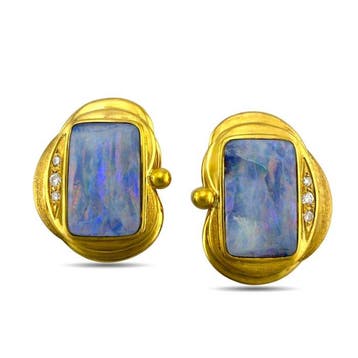 Oorbellen - 18 karaat Geel goud, Exclusieve UNOAERRE 18K, Nieuw