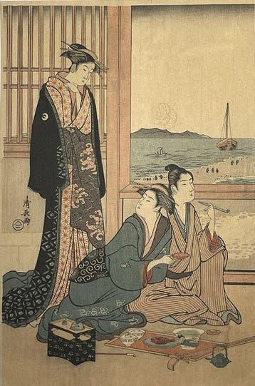 [Torii Kiyonaga /  (1752–1815)] Fourth Month: Shell, Antiek en Kunst
