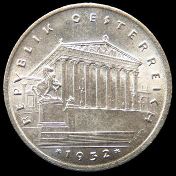 Oostenrijk. Schilling 1932 / Key date (Zonder minimumprijs), Postzegels en Munten