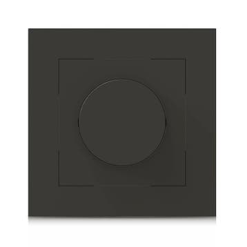ENKELE DIMMER AFDEKPLAAT | ZWART, Nieuw
