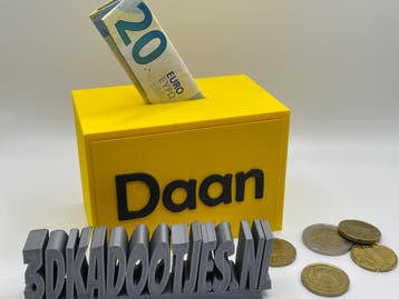 Gepersonaliseerde spaarpot met naam – Uniek cadeau, Verzenden, Nieuw, Kunststof, Overige thema's