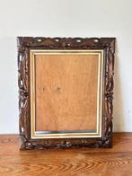 Lijst - Hout, Glas - Bloemmotief en krullen