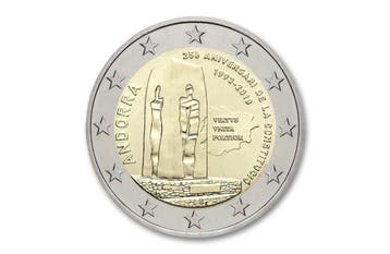 2 euro 25 jaar Constitutie 2018 - Andorra, Verzenden