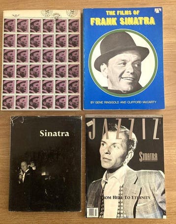 Frank Sinatra - 4 boeken uit de bibliotheek van Willem Duys