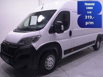 Opel Movano 2.2 D 140 pk L4H2 Airco, Cruise Control, Stof, Gebruikt, Euro 6, Wit