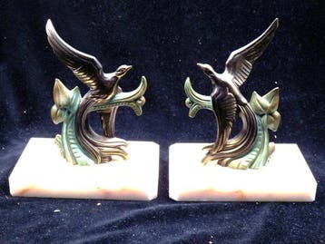 Boekensteunen Vogels - Art Deco - Boekensteunen (2) -