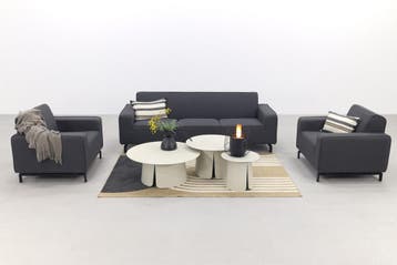 VDG Boavista/Velora stoel-bank loungeset - Sooty - 6-delig, Verzenden, Nieuw, Overige materialen, Loungeset
