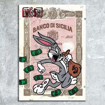 WO$H - Banco di Sicilia 2555 ( with frame )