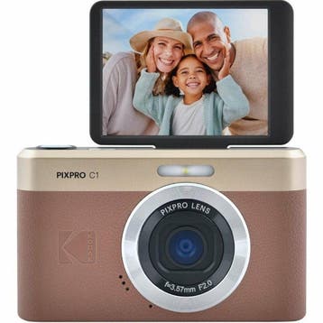Kodak PIXPRO C1 Digitale Compact Camera - Bruin (In doos), Audio, Tv en Foto, Fotocamera's Digitaal, Verzenden, Zo goed als nieuw