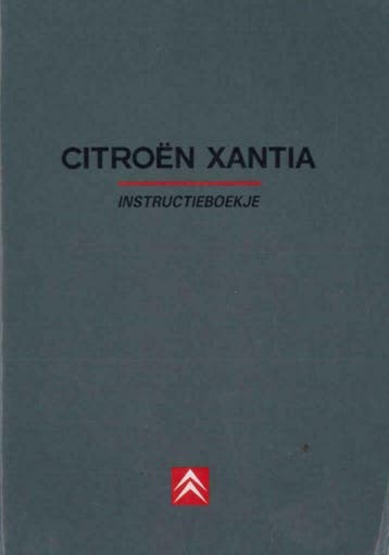 1997 Citroën Xantia Instructieboek Nederlands, Verzenden