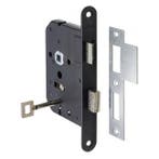 Deurbeslag | Klavierslot | AXA | 55 mm (Zwart), Verzenden, Nieuw