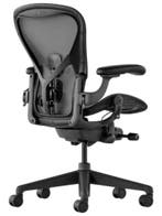 Herman Miller Aeron Remastered Graphite - Nieuwste Versie, Verzenden, Zwart, Zo goed als nieuw, Bureaustoel
