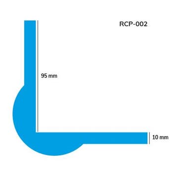 Rubberen hoekbeschermer - Geel & Zwart - Binnen & Buiten -, Verzenden