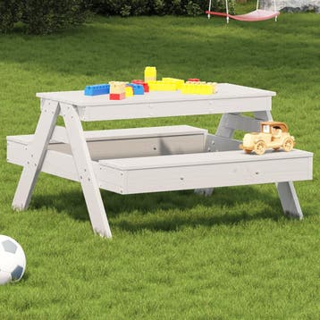 vidaXL Picknicktafel voor kinderen 88x97x52 cm massief, Verzenden, Nieuw