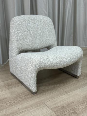 ‘Alky’ Lounge Chair stijl Giancarlo Piretti | Reupholstered, Huis en Inrichting, Fauteuils, Ophalen of Verzenden, Zo goed als nieuw