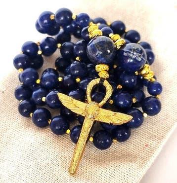 Lapis-lazuli – Heilige Egypte – Hanger - gevleugelde