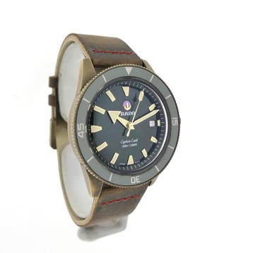 Rado Captain Cook Automatic ‘Bronze’ R32504317; Automati, Ophalen of Verzenden, Zo goed als nieuw, Leer, Overige merken