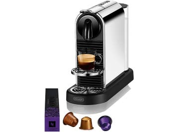 De Longhi -  Nespresso - Citiz Platinum En220.m  - Metaal, Verzenden, Nieuw, 1 kopje, Koffiepads en cups