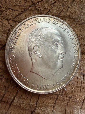 Spanje. Francisco Franco. 100 Pesetas 1966*66 (Zonder, Postzegels en Munten
