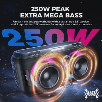 W-KING 250W Peak Grote Bluetooth Speaker - Krachtig 120dB Ge, Verzenden, Nieuw