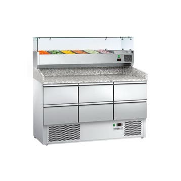 GGM Gastro | Pizza koelwerkbank ECO - 1400x700mm - 6 laden |, Verzenden, Nieuw in verpakking