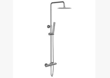 Regendoucheset – Thermostatisch – Opbouw – Cool Touch –, Ophalen of Verzenden, Nieuw, Chroom, Bad