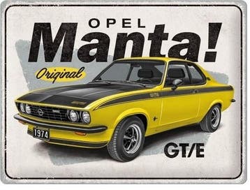 Opel Manta reclamebord, Verzamelen, Ophalen of Verzenden, Nieuw